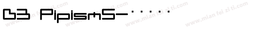 D3 PipismS字体转换